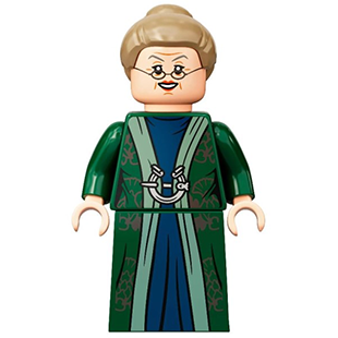 LEGO Harry Potter Professor Minerva McGonagall - Dark Green Robe, Dark Tan Hair hp293