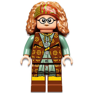 LEGO Harry Potter Professor Sybill Trelawney - Reddish Brown and Sand Green Robes hp332