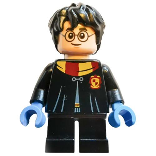 LEGO Harry Potter Harry Potter - Black Torso Gryffindor Robe, Black Short Legs
