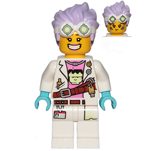 LEGO Hidden Side J.B. Watt - Large Smile / Annoyed hs002