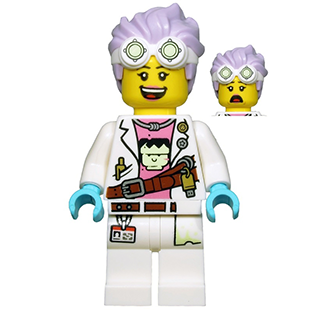 LEGO Hidden Side J.B. Watt - Open Mouth Smile / Scared hs036