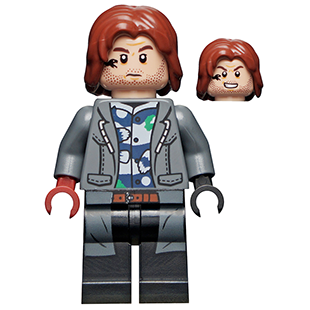 LEGO Jurassic World Rainn Delacourt - Dark Blue and White Shirt jw077