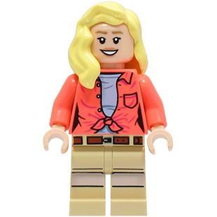 LEGO Jurassic World Dr. Ellie Sattler - Coral Shirt, Hair over Shoulder jw116