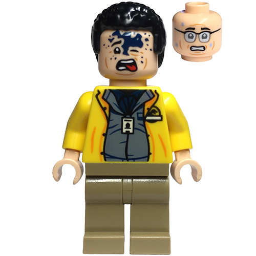 LEGO Jurassic World Dennis Nedry - Dark Blue Undershirt