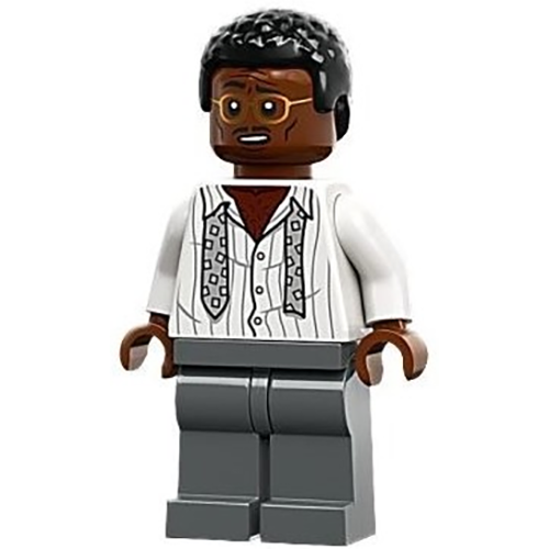 LEGO Jurassic World Ray Arnold - White Striped Shirt with Tie