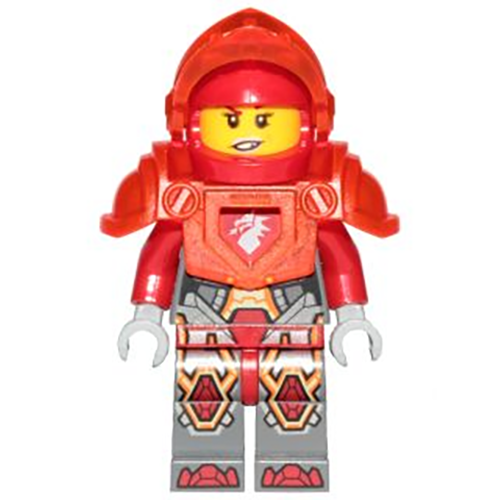 LEGO Nexo Knights Macy - Trans-Neon Orange Armor and Visor