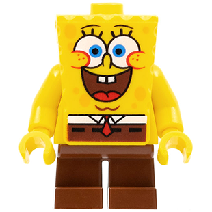 LEGO SpongeBob SquarePants SpongeBob - Large Grin and Black Eyebrows bob028