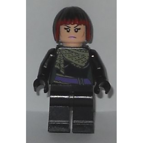 LEGO Teenage Mutant Ninja Turtles Karai - Scarf and Dark Red Hair Highlights (Movie Version)