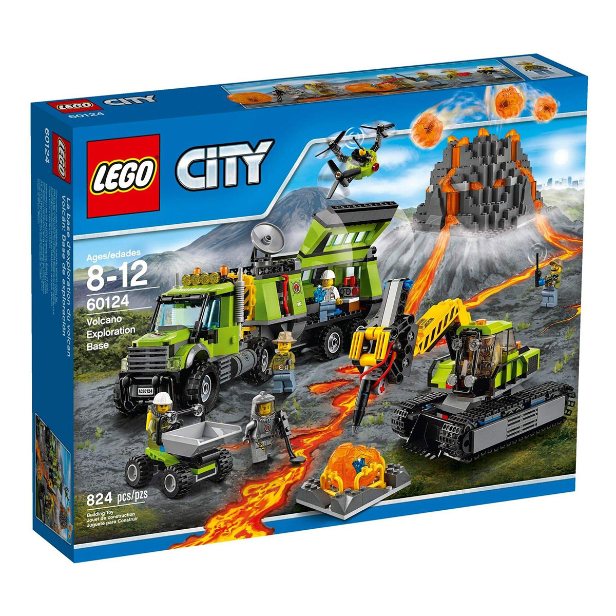 LEGO City 60124 Volcano Exploration Base