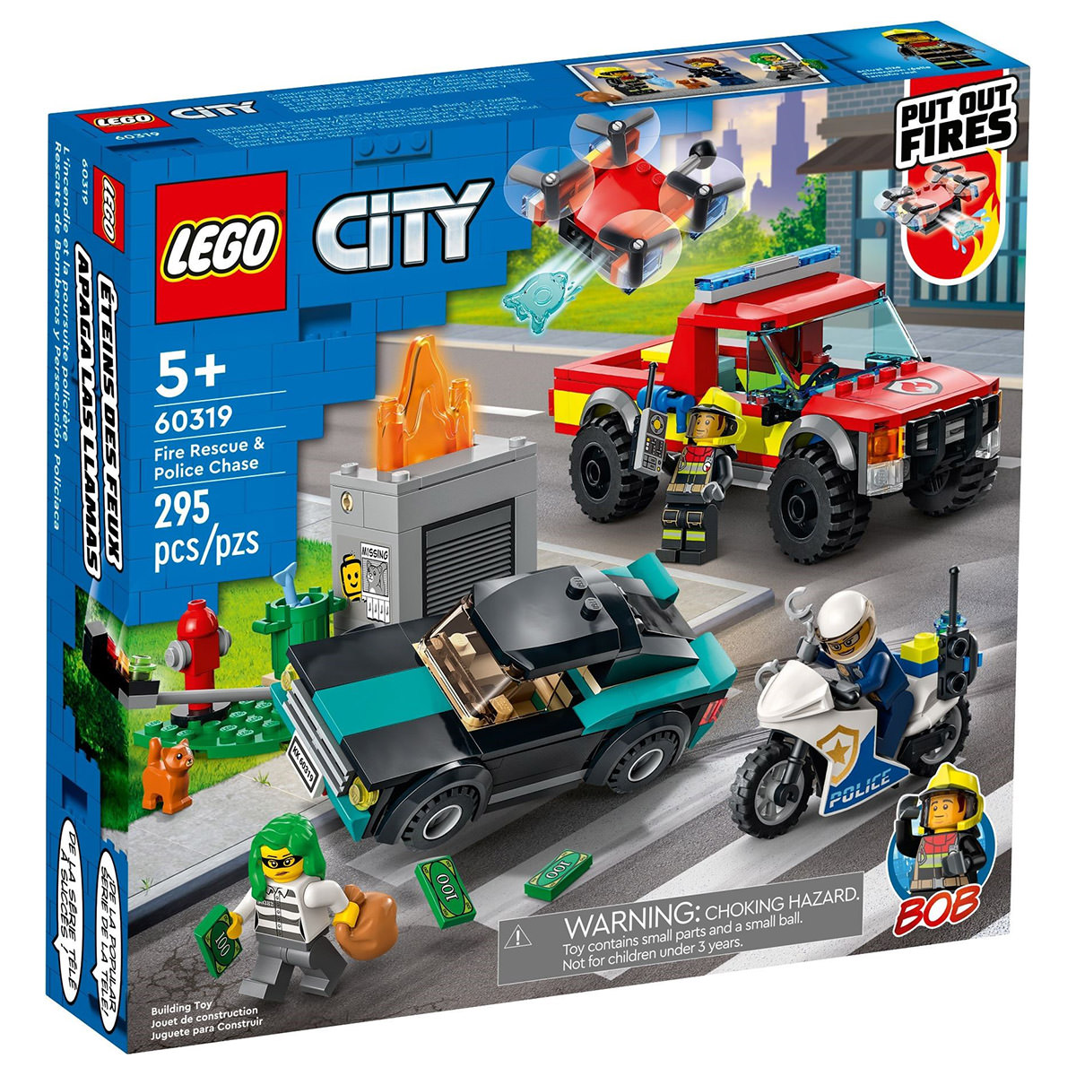 LEGO City 60319 Fire Rescue & Police Chase
