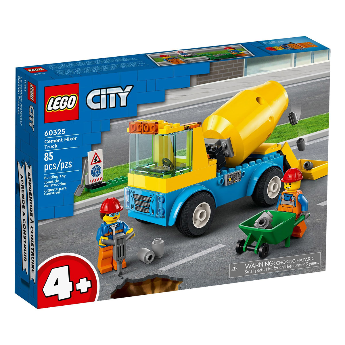 LEGO City 60325 Cement Mixer Truck