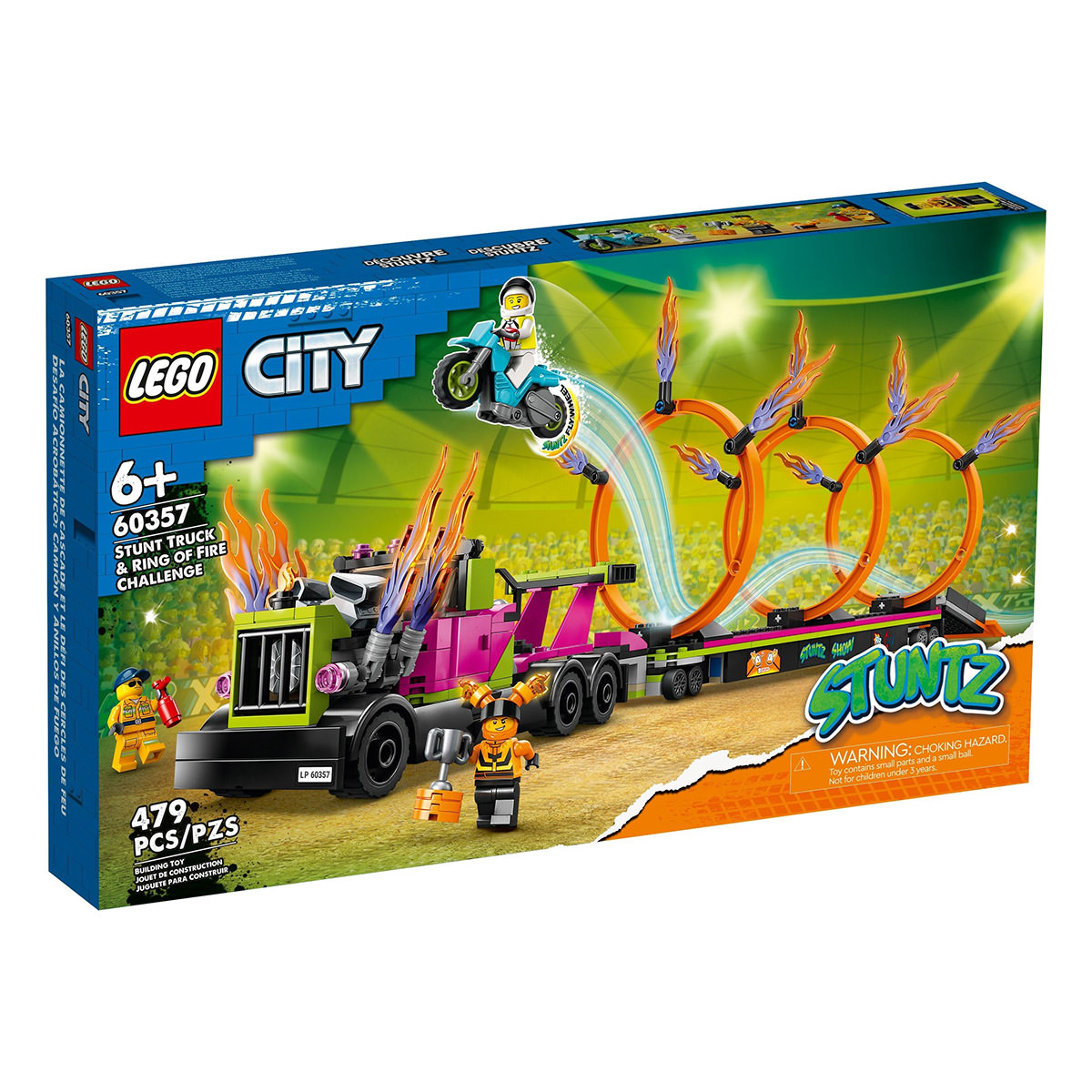 LEGO City 60357 Stunt Truck & Ring of Fire Challenge