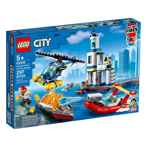 LEGO City 60308 Seaside Police and Fire Mission