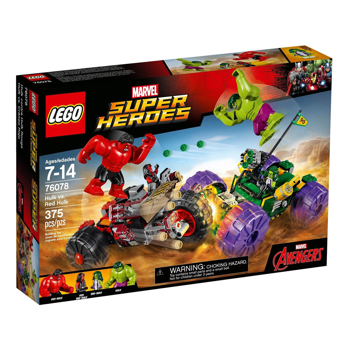 LEGO Marvel 76078 Hulk vs. Red Hulk