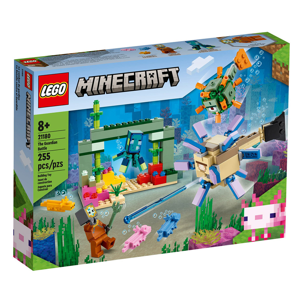 LEGO Minecraft 21180 The Guardian Battle
