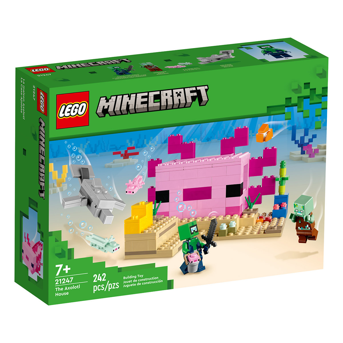 LEGO Minecraft 21247 The Axolotl House