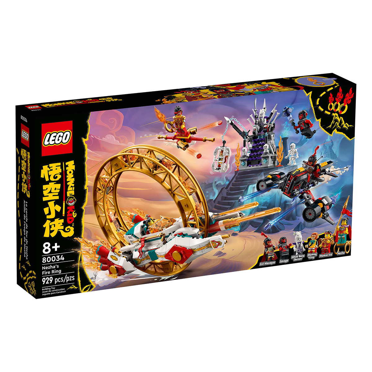 LEGO Monkie Kid 80034 Nezhas Feuerreifen