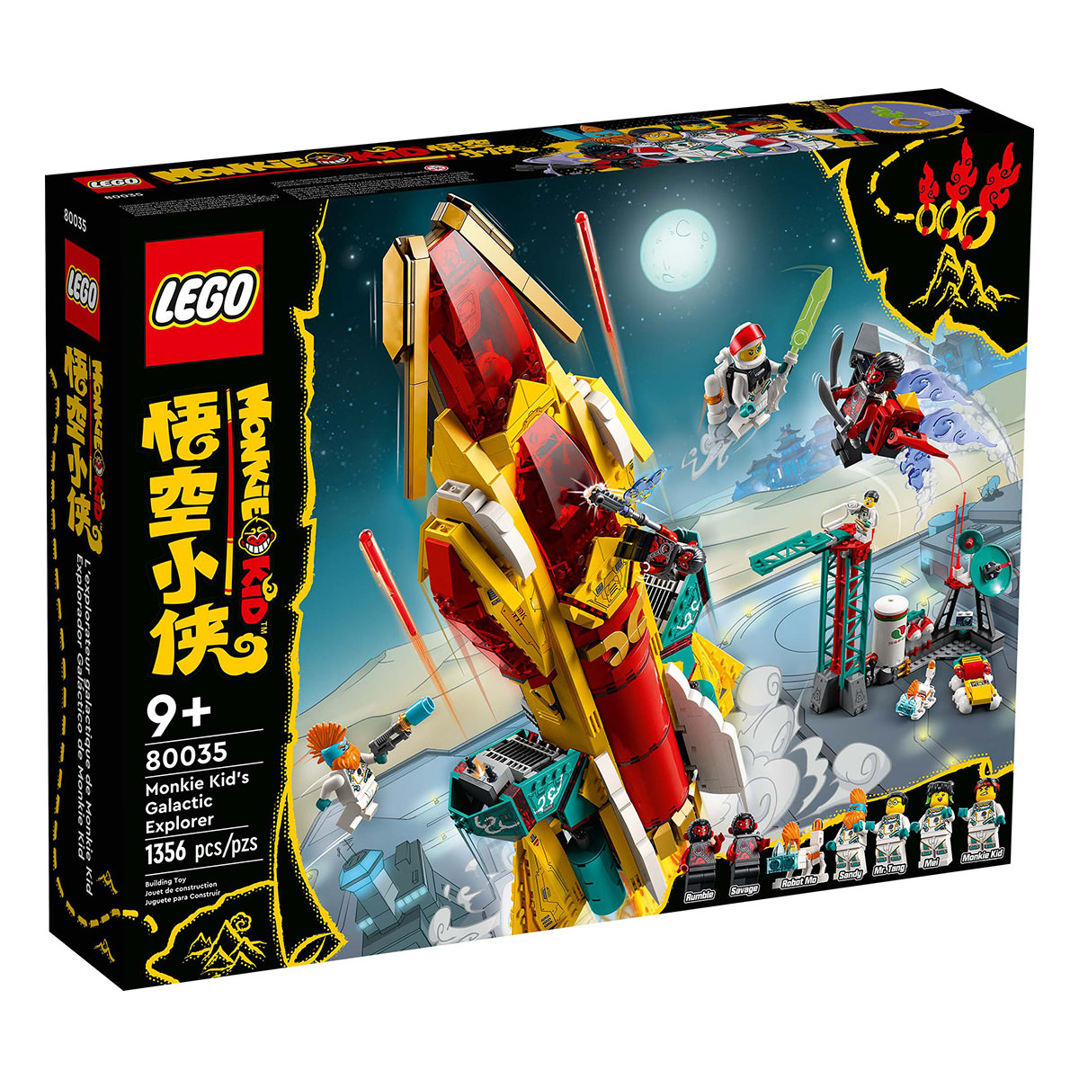 LEGO Monkie Kid 80035 Monkie Kids Entdeckerraumschiff