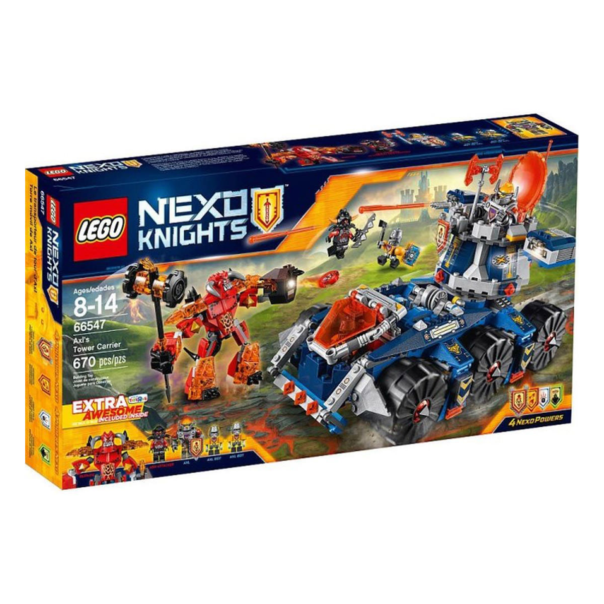 LEGO Nexo Knights 66547 Axl's Tower Carrier, Extra Awesome Edition