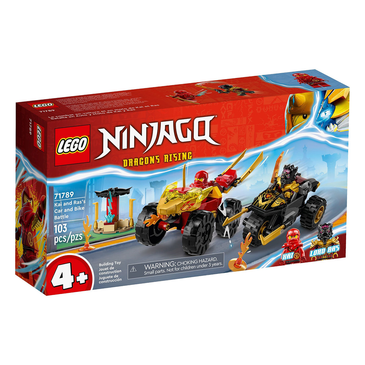 LEGO Ninjago 71789 Kai and Ras's Car and Bike Battle