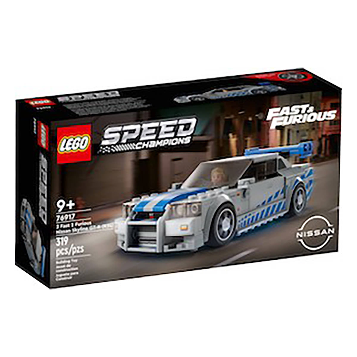 LEGO Speed Champions 76917 2 Fast 2 Furious Nissan Skyline GT-R (R34)