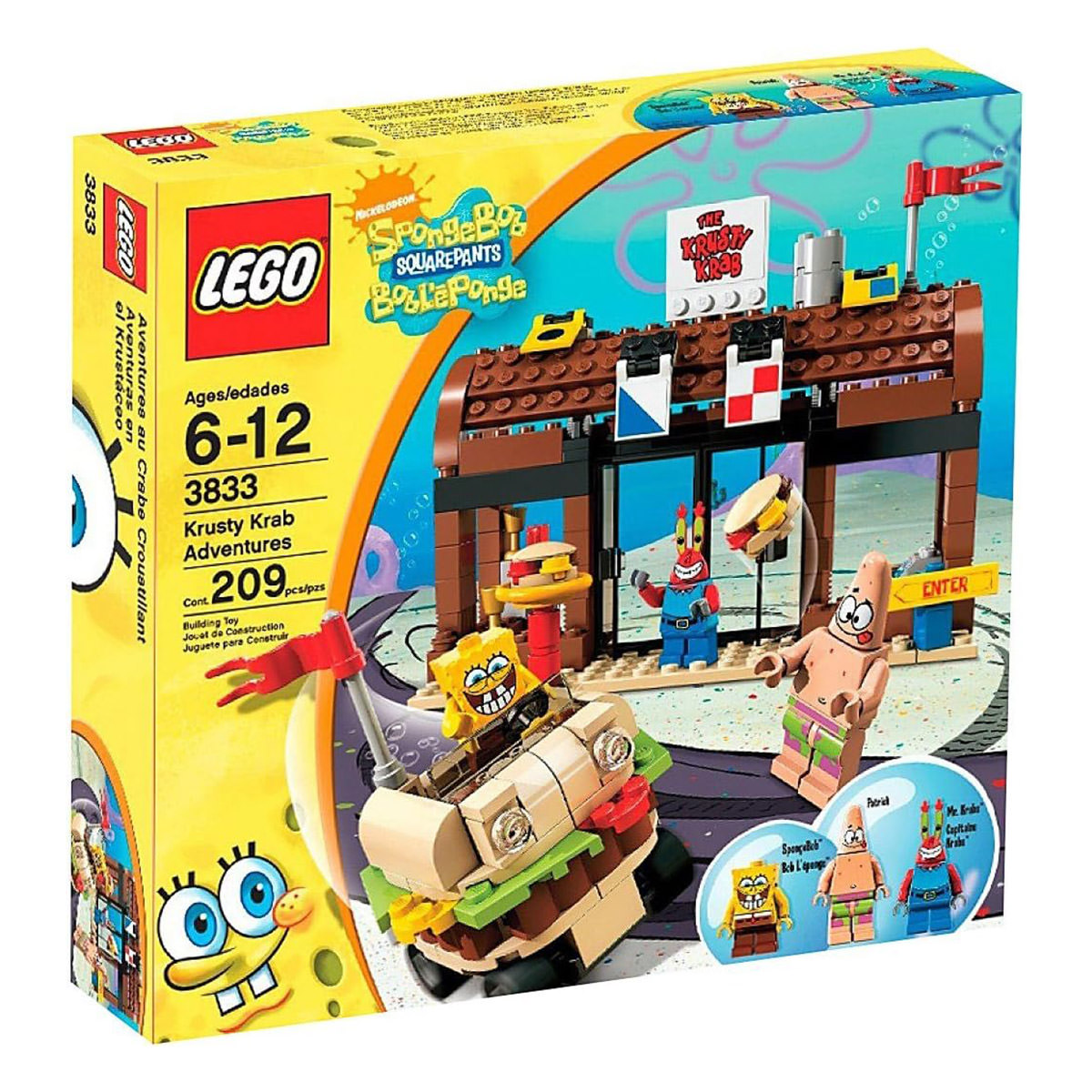 LEGO SpongeBob SquarePants 3833 Krusty Krab Adventures